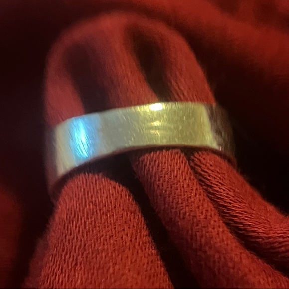 Thailand Sterling Silver Textured Vintage Hand Made Floral Ring Unique Size 8 - Picture 3 of 10